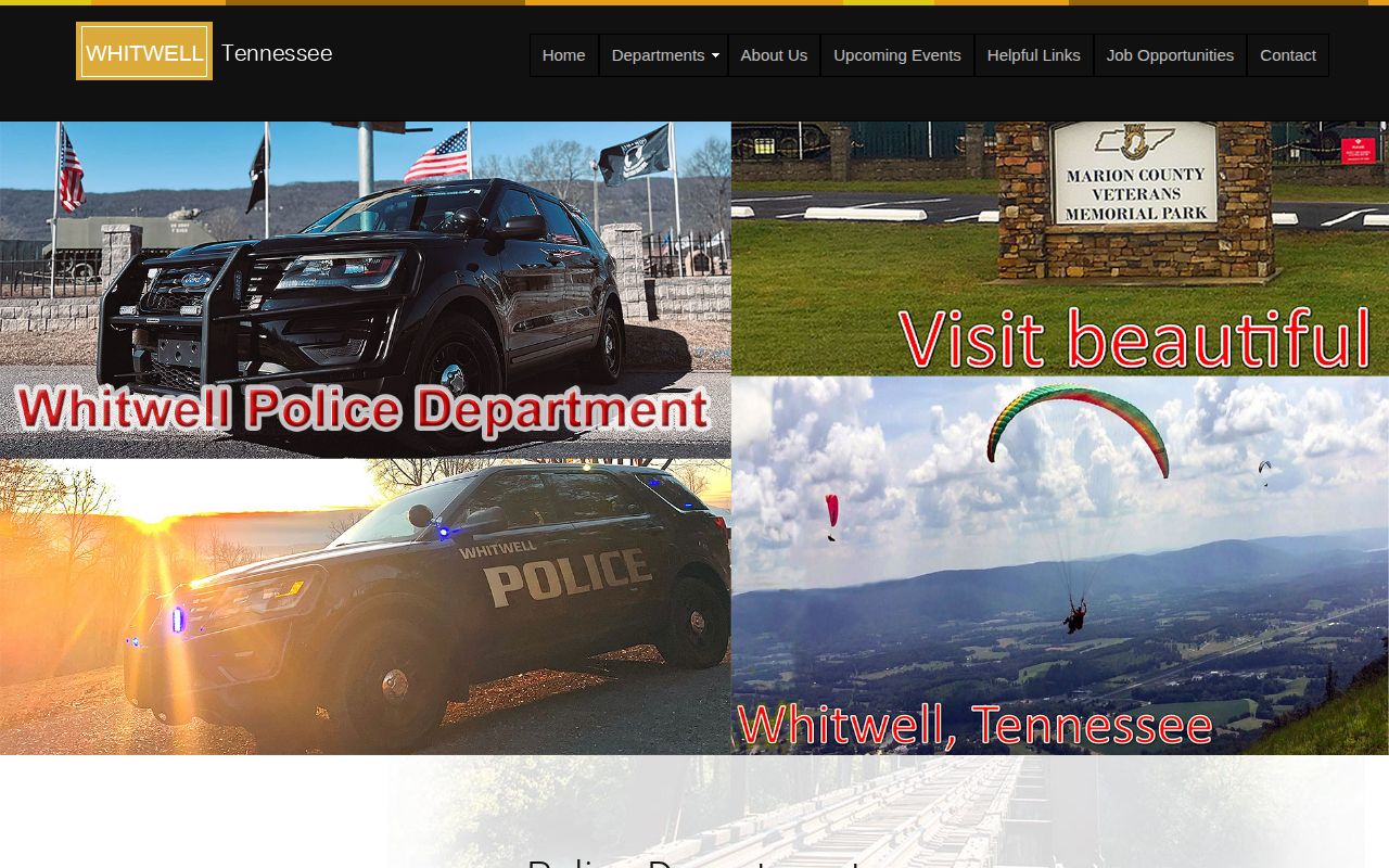 Whitwell Police Department contact for Whitwell recent arrests